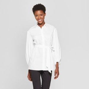 Who What Wear Nouveau Button Up Tunic w/ belt